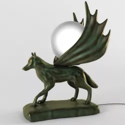 decorative lamp wolf 3D model
