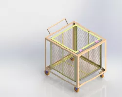 Design of industrial trolley