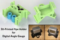 Digital Angle Gauge Pipe Mount
