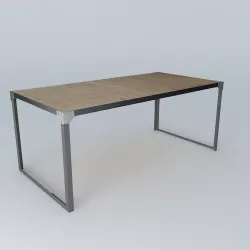 Dining Table Docks Maisons du monde 3D model