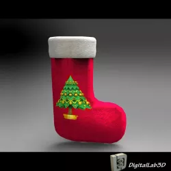 DL3D Christmas Sock-Stocking 3D model