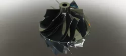 Double sided compressor wheel/Turbine rotor 