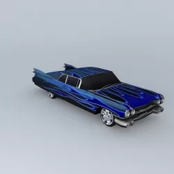 dream blue Low-poly  3D model