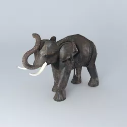 elephant model houses the world 3D model