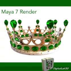 Emerald Crown 3D model