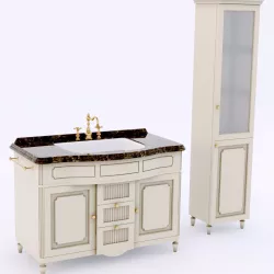 EuroDesign Luigi XVI bathroom set 3D model
