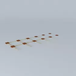 False roofing concept 3D model