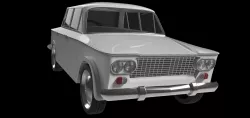 Fiat 1300 1966 3D model