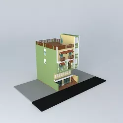 Flat 3D model