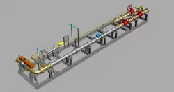 Flow meter skid