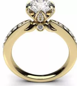 flower colet ring  3D model