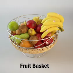 Fruit Basket 3D model