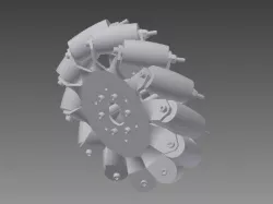 Fully Printable Mecanum Wheels