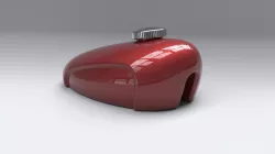 Gas tank for chopper