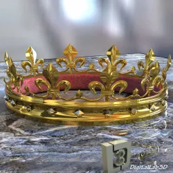 Gold Crown 3D model