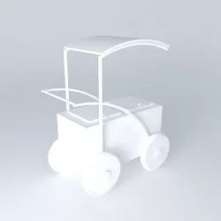 Hawker cart 3D model