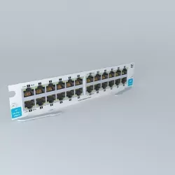 HP J9987A 20 x 1 GE Copper Switch Blade 3D model