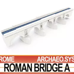 Imperial Ancient Roman Bridge A 3D model