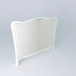 JOSEPHINE bed head beige 3D model
