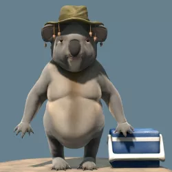 Koala Bill Character 3D model
