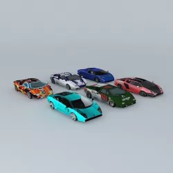 lamborgini coleccion3 Low-poly  3D model