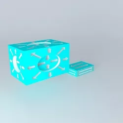 Layer 3 and Layer 2 switch symbols 3D model