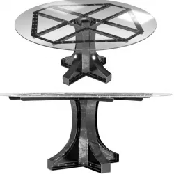 Liberty Dining and Bar Height in the industrial style 3D model