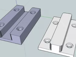 Little slide rail. (2 parts)