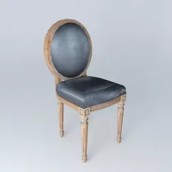 Louis black chair 3D model