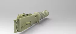 Machine gun Vickers 1915 30 Low-poly  3D model