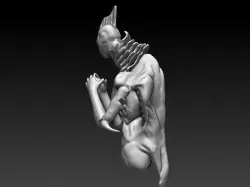 male mermaid 3D model