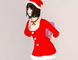 Mariko Christmas pose 01 3D model