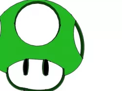 Mario 1-up key-chain/pendant
