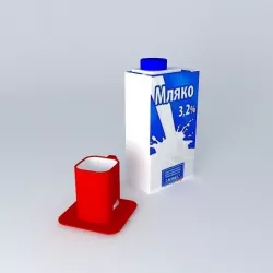 Milk 3D model