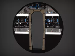 Millennium Falcon: Cockpit Bulkhead Full Detail