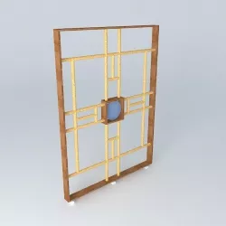 Mobile partition 3D model