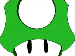 Modified Mario 1-up key-chain/pendant