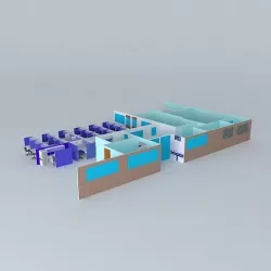 Office Floorplan 3D model