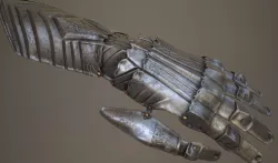 Ornamented Gauntlet Low-poly  3D model