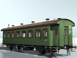 passenger carriage 3D model