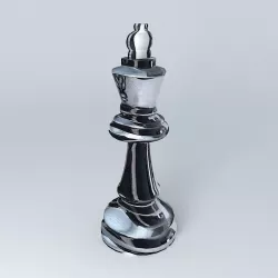 Piece chess king  3D model