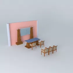 Reception area 3D model