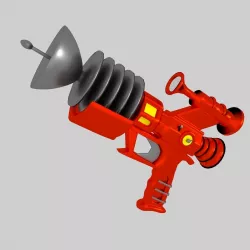 Retrofuturistic Raygun 3D model