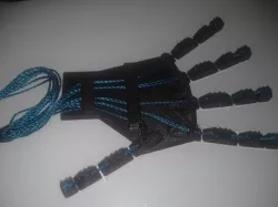 Robotic hand printed with flexible joint