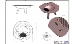 rotatable barbecue Grill