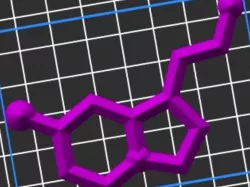Serotonin Molecular structure, The "HAPPY ENDORPHIN"