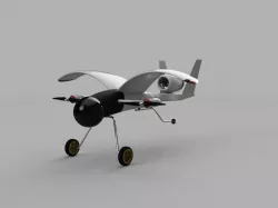 SHOULDER (GULL) WING VTOL first layout