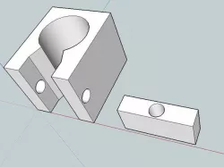 simple car headrest bracket