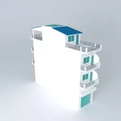 Simple Flat 3D model