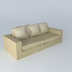Sofa BARNABE linen houses the world 3D model